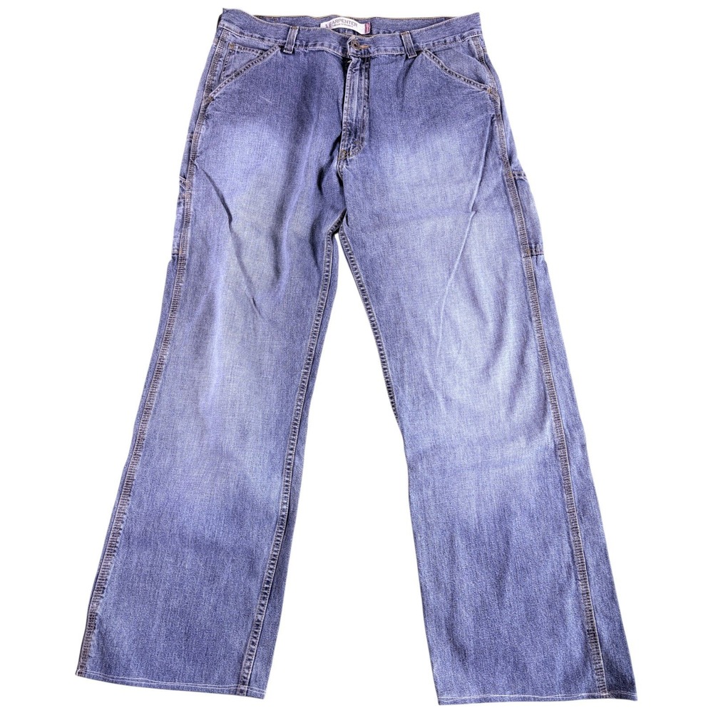 Levi's Carpenter Jeans Mens 36x36 Blue Denim Workwear Outdoor Loose Straight Leg